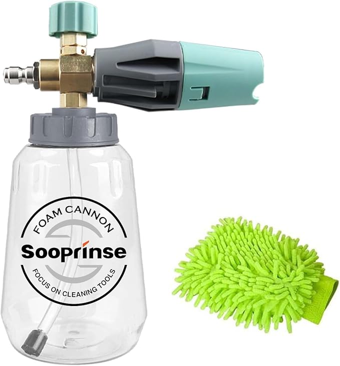 Sooprinse Foam Cannon, Adjustable Snow Foam Lance